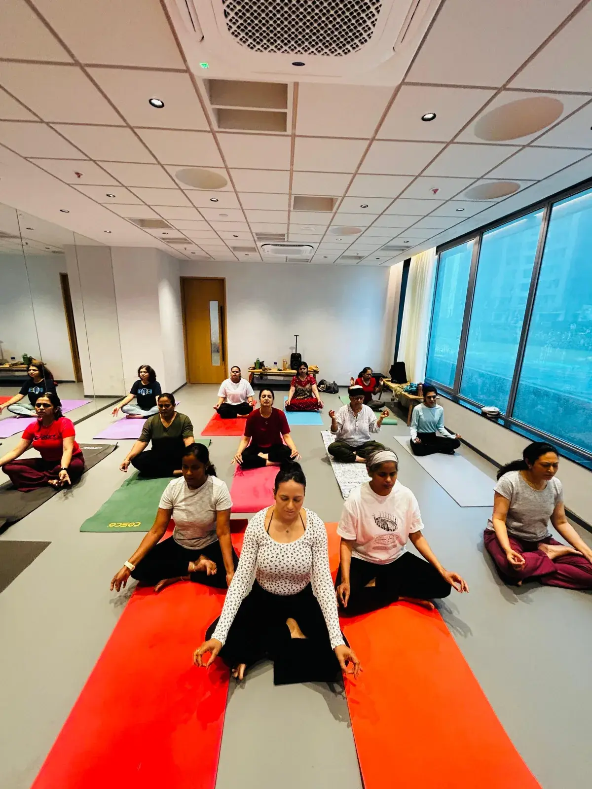 Women participating in the Free Spirit Yoga Session